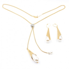 Stainless steel jewelry Necklace Earrings set Wholesale