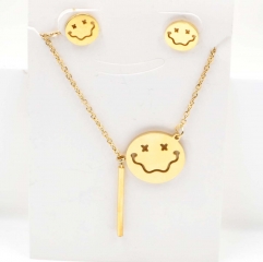 Stainless steel jewelry Necklace Earrings set Wholesale