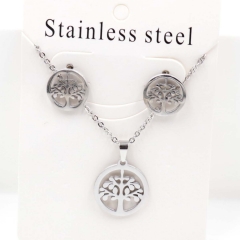 Stainless steel jewelry Necklace Earrings set Wholesale
