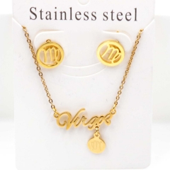 Stainless steel jewelry Necklace Earrings set Wholesale