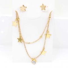 Stainless steel jewelry Necklace Earrings set Wholesale