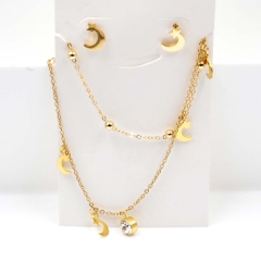 Stainless steel jewelry Necklace Earrings set Wholesale