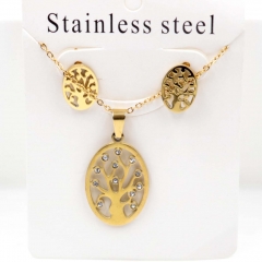 Stainless steel jewelry Necklace Earrings set Wholesale