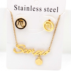 Stainless steel jewelry Necklace Earrings set Wholesale