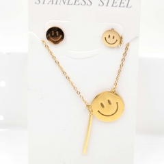 Stainless steel jewelry Necklace Earrings set Wholesale