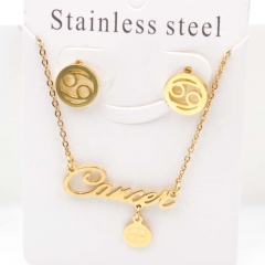 Stainless steel jewelry Necklace Earrings set Wholesale
