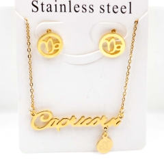 Stainless steel jewelry Necklace Earrings set Wholesale
