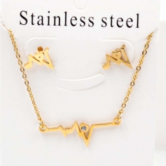Stainless steel jewelry Necklace Earrings set Wholesale