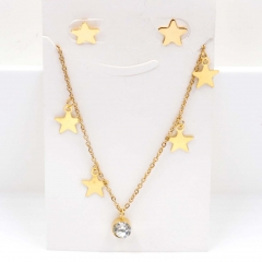 Stainless steel jewelry Necklace Earrings set Wholesale