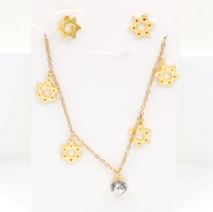 Stainless steel jewelry Necklace Earrings set Wholesale
