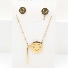 Stainless steel jewelry Necklace Earrings set Wholesale