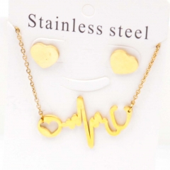 Stainless steel jewelry Necklace Earrings set Wholesale