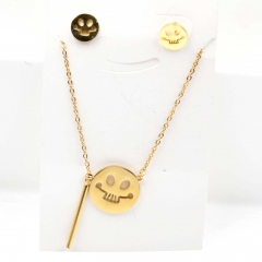 Stainless steel jewelry Necklace Earrings set Wholesale