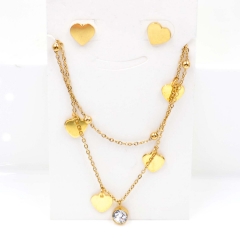 Stainless steel jewelry Necklace Earrings set Wholesale