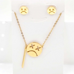 Stainless steel jewelry Necklace Earrings set Wholesale