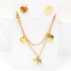 Stainless steel jewelry Necklace Earrings set Wholesale