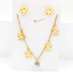 Stainless steel jewelry Necklace Earrings set Wholesale