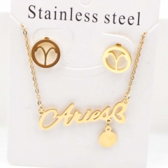 Stainless steel jewelry Necklace Earrings set Wholesale