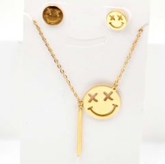 Stainless steel jewelry Necklace Earrings set Wholesale