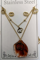 Stainless steel jewelry Necklace Earrings  set Wholesale
