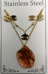 Stainless steel jewelry Necklace Earrings  set Wholesale