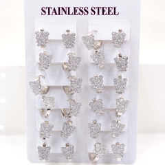Stainless steel jewelry women earrings 12 pairs wholesale