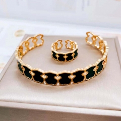 Stainless steel jewelry women Bracelet and ring Wholesale