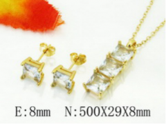 Stainless steel jewelry Necklace Eerrings  set Wholesale