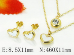Stainless steel jewelry Necklace Eerrings  set Wholesale