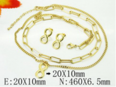 Stainless steel jewelry Necklace Eerrings  set Wholesale