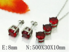 Stainless steel jewelry Necklace Eerrings  set Wholesale