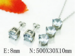 Stainless steel jewelry Necklace Eerrings  set Wholesale