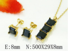 Stainless steel jewelry Necklace Eerrings  set Wholesale