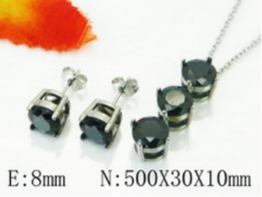 Stainless steel jewelry Necklace Eerrings  set Wholesale