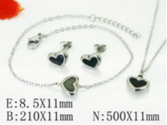Stainless steel jewelry Necklace Eerrings Bracelet set Wholesale