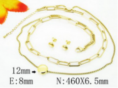Stainless steel jewelry Necklace Eerrings  set Wholesale