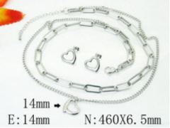 Stainless steel jewelry Necklace Eerrings  set Wholesale