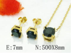 Stainless steel jewelry Necklace Eerrings  set Wholesale