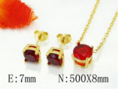 Stainless steel jewelry Necklace Eerrings  set Wholesale