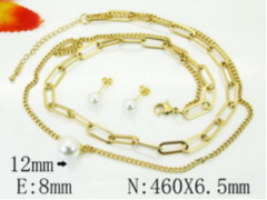 Stainless steel jewelry Necklace Eerrings  set Wholesale