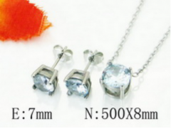 Stainless steel jewelry Necklace Eerrings  set Wholesale