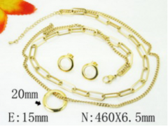 Stainless steel jewelry Necklace Eerrings  set Wholesale