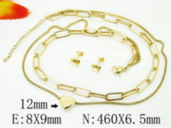 Stainless steel jewelry Necklace Eerrings  set Wholesale