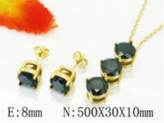 Stainless steel jewelry Necklace Eerrings  set Wholesale