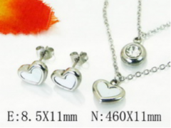 Stainless steel jewelry Necklace Eerrings  set Wholesale