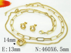 Stainless steel jewelry Necklace Eerrings  set Wholesale