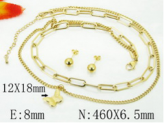 Stainless steel jewelry Necklace Eerrings  set Wholesale