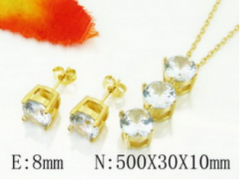 Stainless steel jewelry Necklace Eerrings  set Wholesale