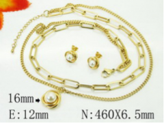 Stainless steel jewelry Necklace Eerrings  set Wholesale