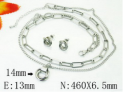Stainless steel jewelry Necklace Eerrings  set Wholesale